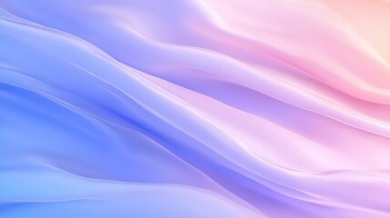 Obraz premium Abstract Pastel Fabric Texture: Blue Pink White Swirls