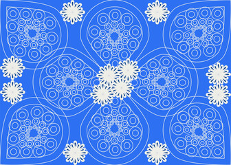 Bandana, Paisley graphic floral pattern design