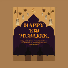 Happy Eid Mubarak Wishes Celebration