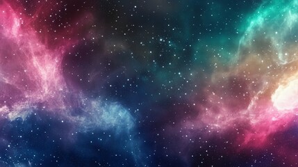 Obraz premium Stunning Colorful Nebulae in the Vastness of Space