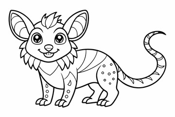 coloring page line art black sihouette vector