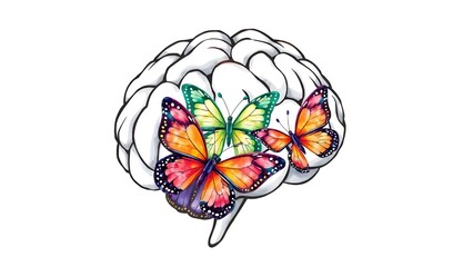 Feels like butterflies, butterflies inside a human brain