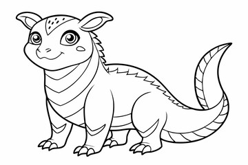 coloring page line art black sihouette vector