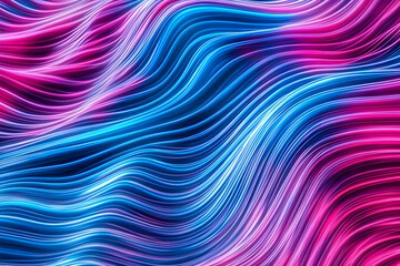 Fototapeta premium Vibrant abstract background designed with flowing lines in shades of blue and pink for creative projects and digital media