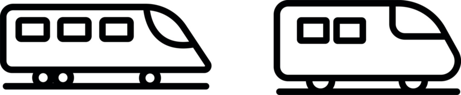 "Train Icon &ndash; Fast and Efficient Railway Transportation Symbol in Vector Style"
