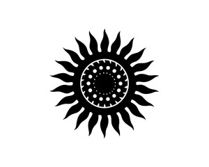 creative details Sun Icon vector illustration