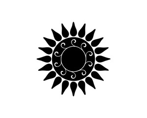 creative details Sun Icon vector illustration