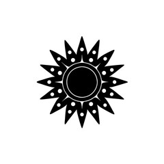 creative details Sun Icon vector illustration