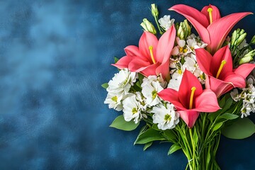 Stunning Coral Calla Lilies and White Flowers Bouquet