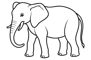 Abstract Elephant Sketch