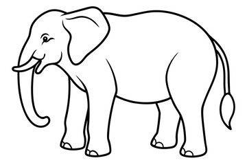 Abstract Elephant Sketch