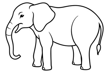 Abstract Elephant Sketch