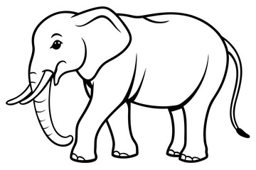 Fototapeta premium Abstract Elephant Sketch