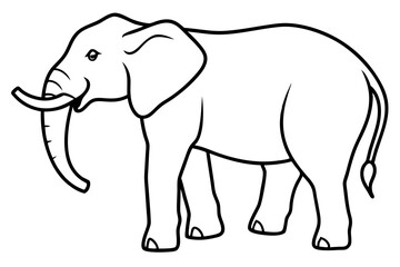 Fototapeta premium Abstract Elephant Sketch