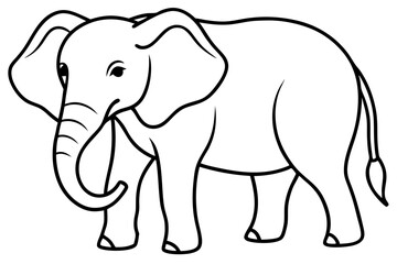Obraz premium Abstract Elephant Sketch