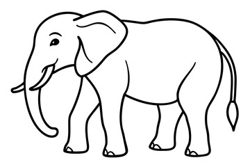 Obraz premium Abstract Elephant Sketch