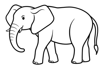 Obraz premium Abstract Elephant Sketch