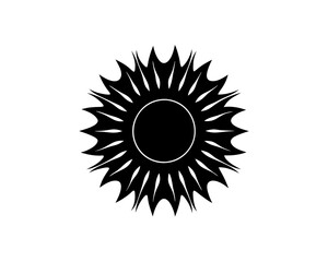 creative details Bright Sun Rays Icon vector illustration