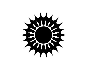 creative details Bright Sun Rays Icon vector illustration