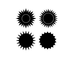 creative details Bright Sun Rays Icon vector illustration