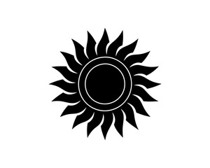 creative details Bright Sun Rays Icon vector illustration