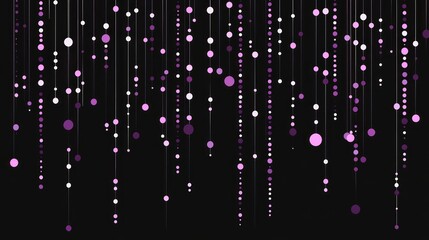 Abstract Falling Circles Background