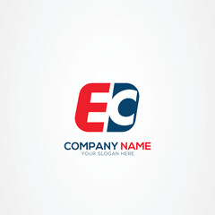 Creative EC CE logo Design Template Vector Graphic Branding Element