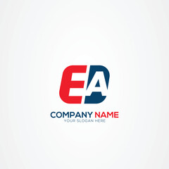 Creative EA AE logo Design Template Vector Graphic Branding Element