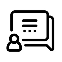 Conversation Line Icon. Single icon, line vector icon