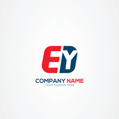 Creative EY YE logo Design Template Vector Graphic Branding Element
