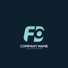 Creative Letter FO OF logo Design Template Vector Graphic Branding Element