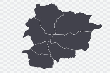 Obraz premium Andorra Map Anchor Color on White Background quality files Png