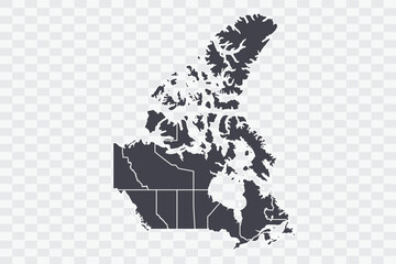 Canada Map Anchor Color on White Background quality files Png