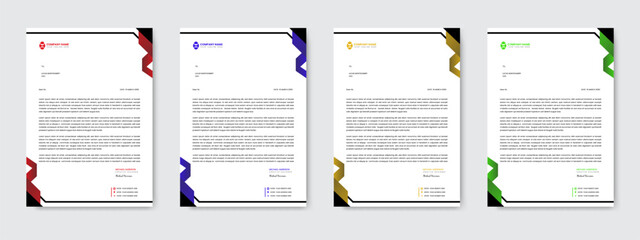 Sleek Minimal Business Set Letterhead and Vector Template for Corporate Use