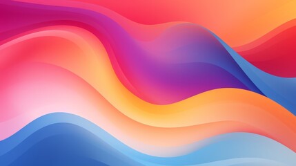 Vibrant gradient background with soft flowing waves and colorful layers, perfect for modern digital designs and artistic wallpapers
