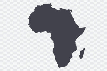 Africa Map Anchor Color on White Background quality files Png