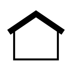 Simple design house icon. Vector.