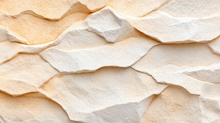 Decorative stone wall facade, textured layers of natural stone in warm tones, ideal for modern interior design applications
