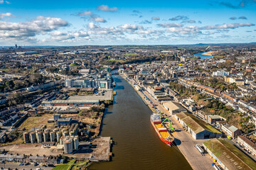 Aerial View Over Drogheda, County Louth, Ireland