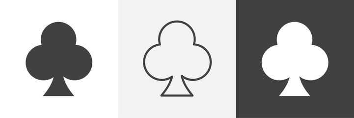 Club icons in Thin line black color. flat simple vector symbols illustration.