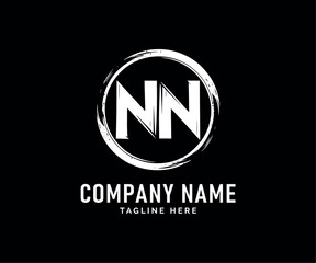 Obraz premium NN Monogram logo Design. Modern NN logo Design Monogram, Circle, Brushstroke, Brand, Style, Vector