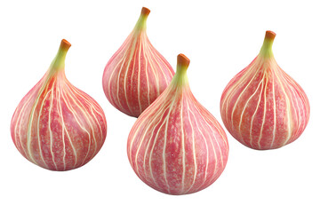 Obraz premium Four blue abstract shapes on a white background 