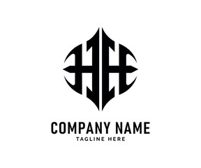 Obraz premium HH Monogram logo Design. Stylish Monogram logo Design Interlocked HH Letters, Company Branding, Vector