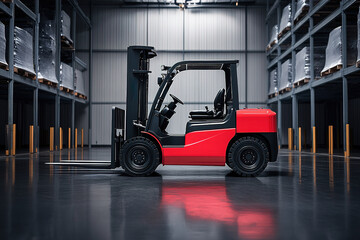 Forklift Ready for Work: Industrial Efficiency & Material Handling in Storage
