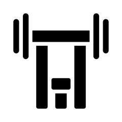 barbell glyph icon