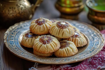 Arabic date filled cookies for Eid