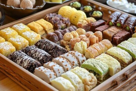 Assorted fine Middle Eastern desserts