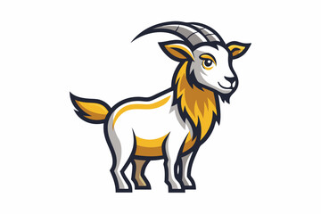 goat logo vector 