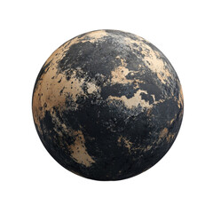 Naklejka premium Dark Beige Planet Sphere Cosmic Object Space Rock