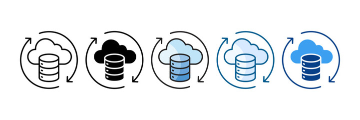 Cloud Icon Set Multiple Style Collection